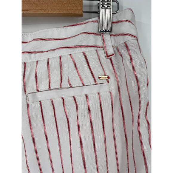 Tommy‎ Hilfiger White and Red Striped Shorts Size 8 - Picture 4 of 10